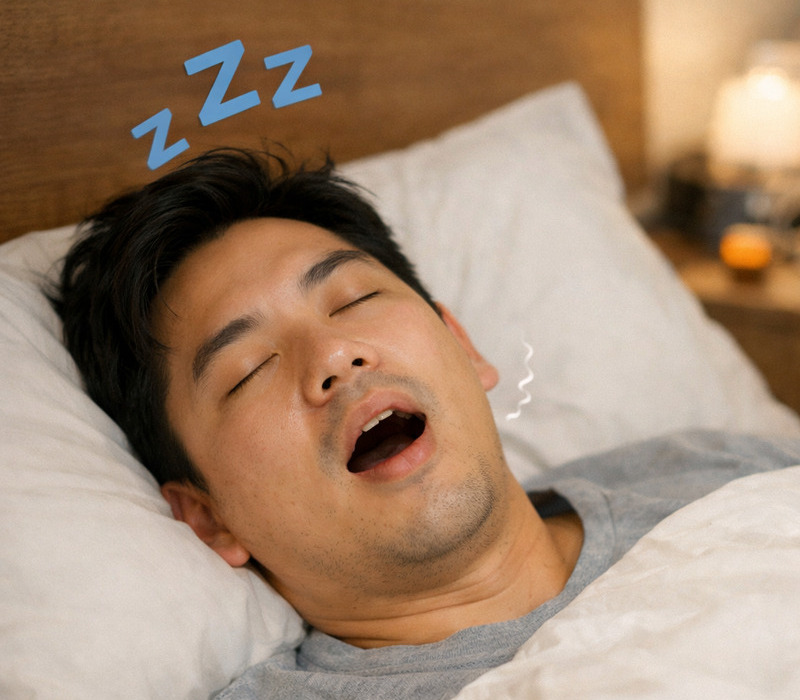 打呼及睡眠呼吸中止症的原因?  