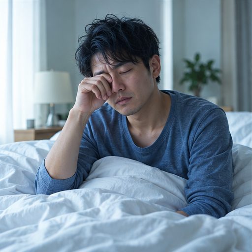 睡後仍疲倦情境示意